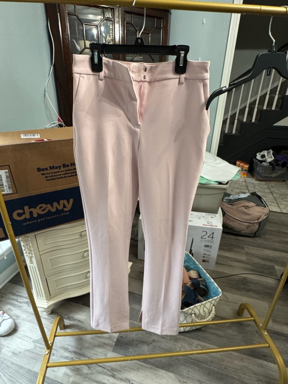 Express Editor Blush Pink Dress Pants